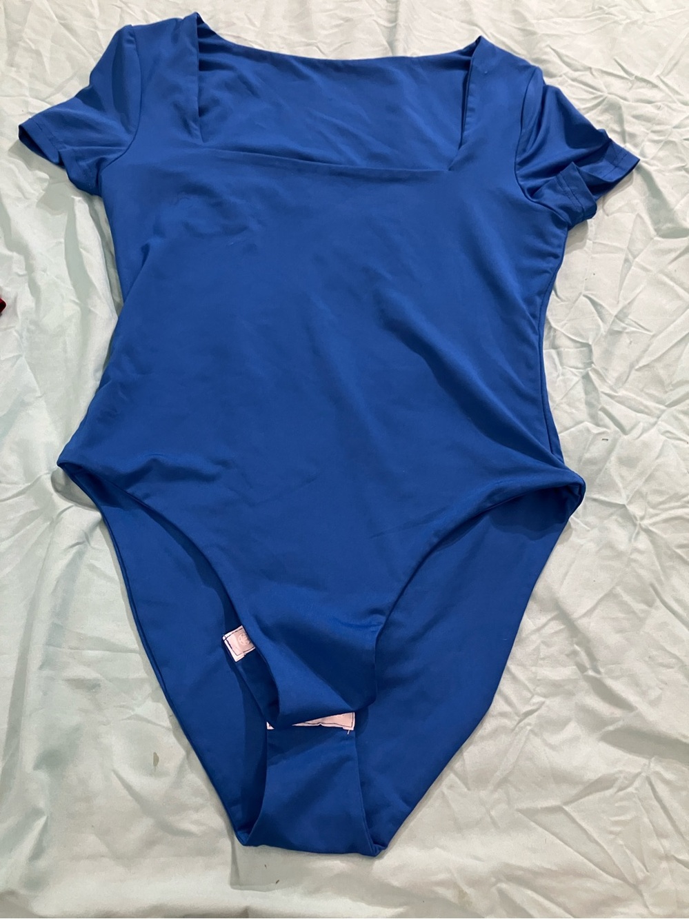 Girls Royal Blue Short Sleeve One-Piece Leotard